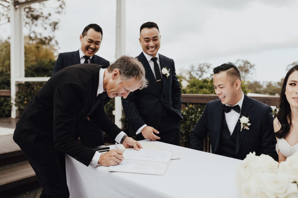 Victoria Park wedding Celebrant male