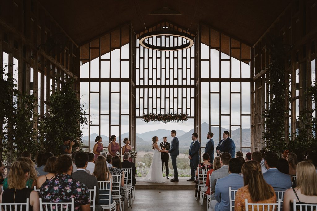 Kooroomba Chapel wedding ceremony