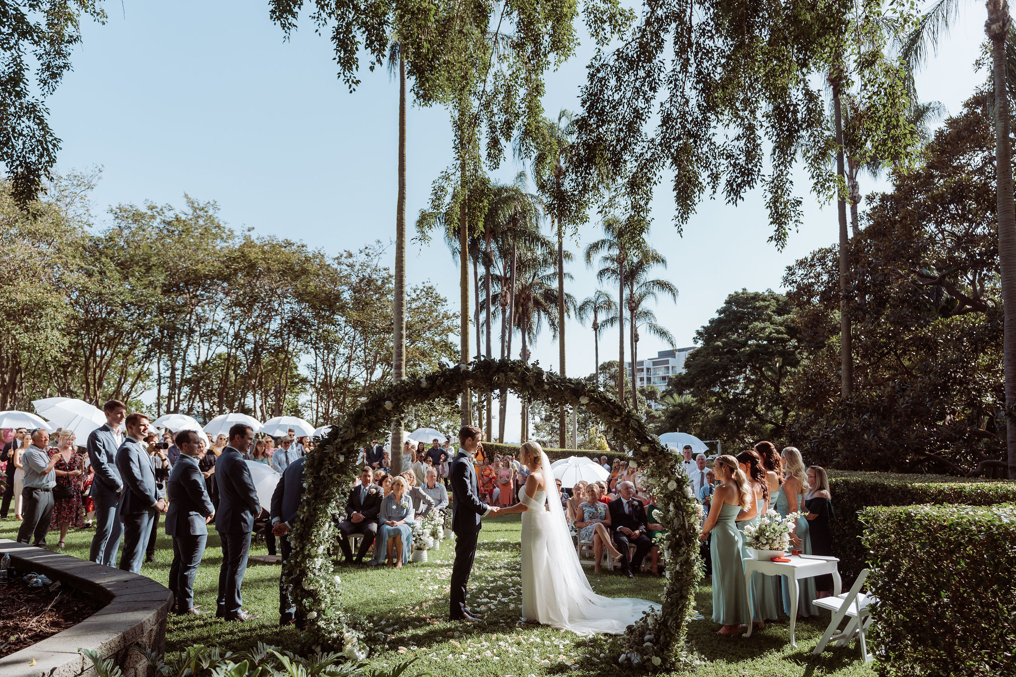 An elegant and lighthearted wedding ceremony Jamie + Cara Brisbane