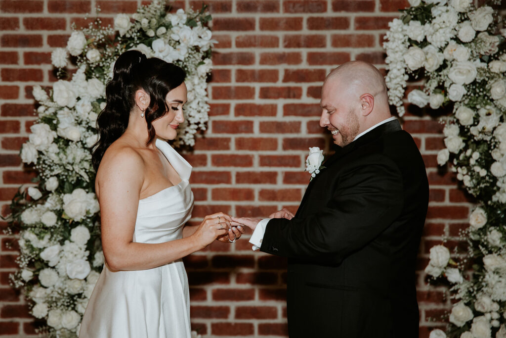 wedding ceremony at Factory51