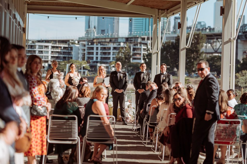 bride arrival when parents have passed