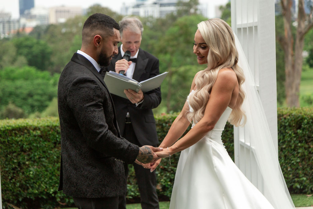 Celebrant acknowledgement of loved ones passed during the wedding ceremony